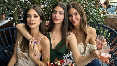 Defne Samyeli'nin Kızları Deren ve Derin Talu Dame On Grrrr Akımına Uyarak Sosyal Medyada Trend Oldu