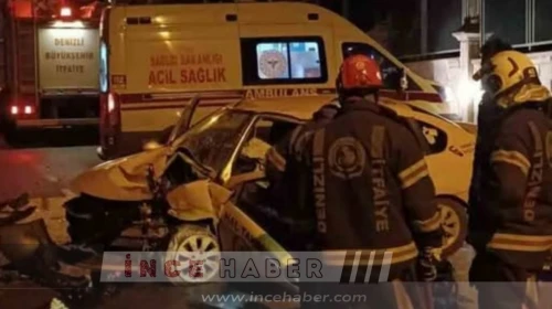 Denizli Trafik Kazası: Taksici Şafak Tatar Kurtarılamadı