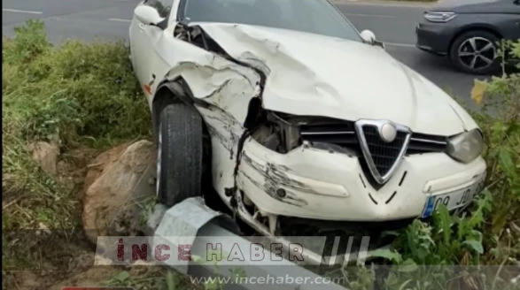 Nazilli'de Trafik Kazası! Yola Devrilen Direk Trafiği Karıştırdı