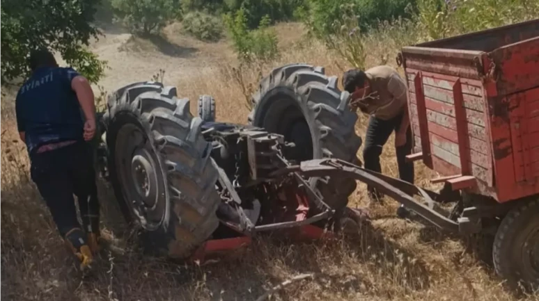 Edirne Uzunköprü'de Traktör Kazası Sürücü Hayatını Kaybetti
