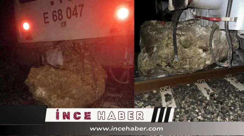 AYNI YERDE AYNI FACİA! Kaya Düştü, Tren Raydan Çıktı: Yolcular Ölümden Döndü...